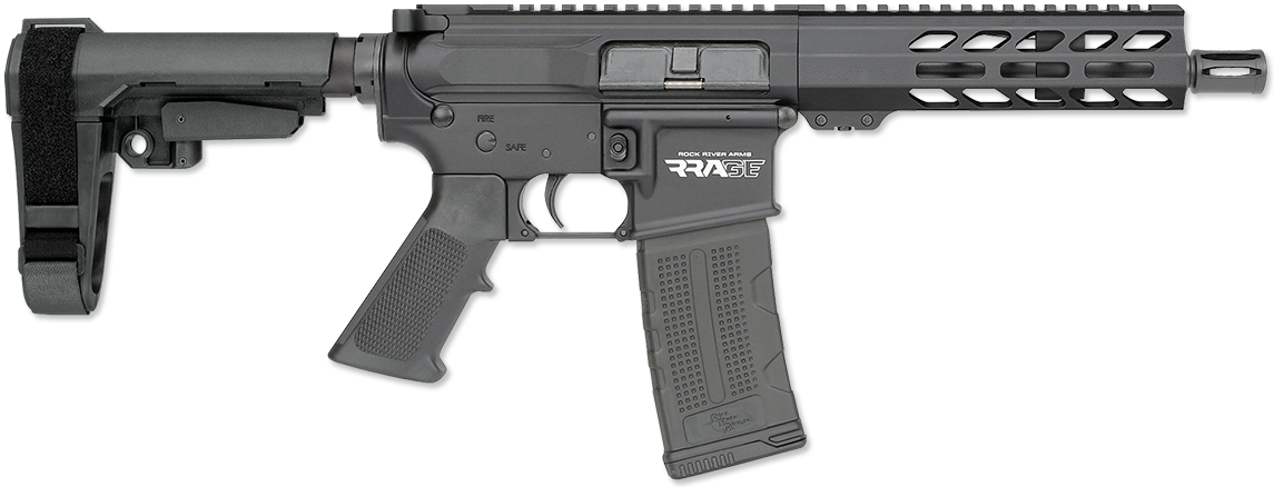 LAR-15M RRAGE 7 INCH PISTOL WITH SBA3 ARM BRACE