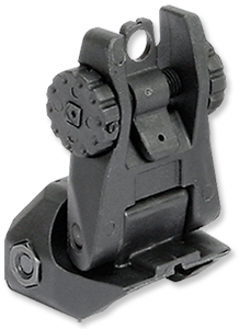 RRA NSP POLYMER FLIP REAR SIGHT, BLACK