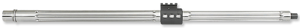 24 INCH FLUTED STAINLESS STEEL VARMINT BARREL WITH EXTENSION AND PIN