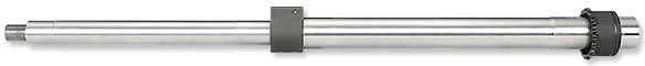 18 INCH MID-LENGTH STAINLESS STEEL BARREL ASSEMBLY WITH LOW PROFILE GAS BLOCK